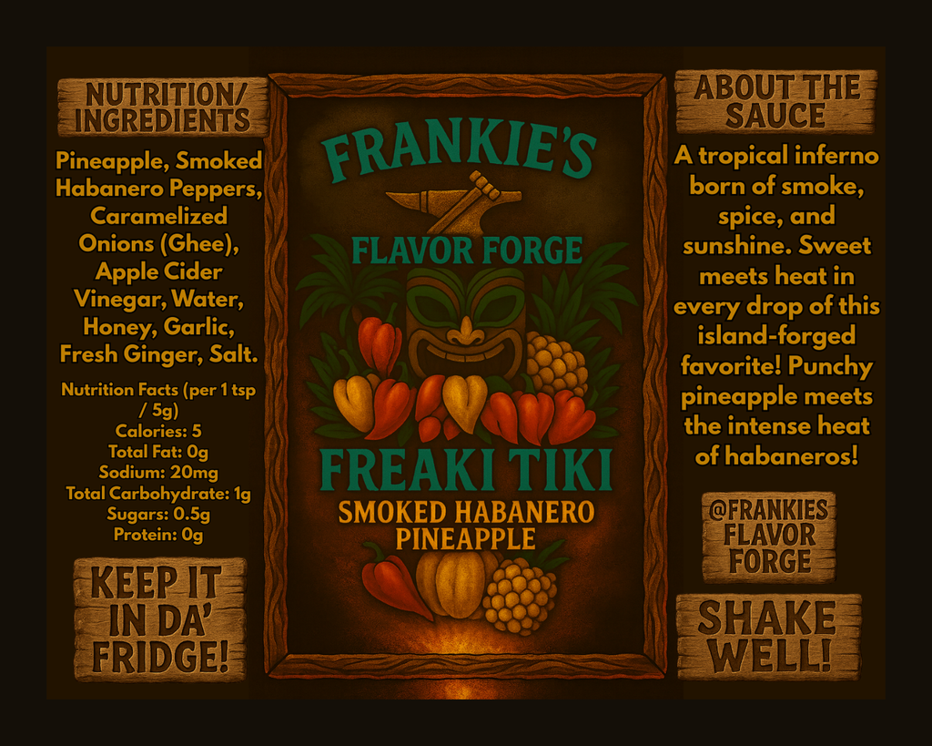 Freaki Tiki – Smoked Habanero Pineapple Hot Sauce | Frankie’s Flavor Forge