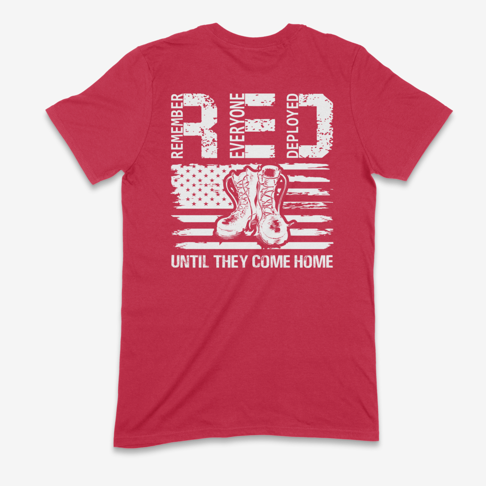 Red Friday Boots Short Sleeve