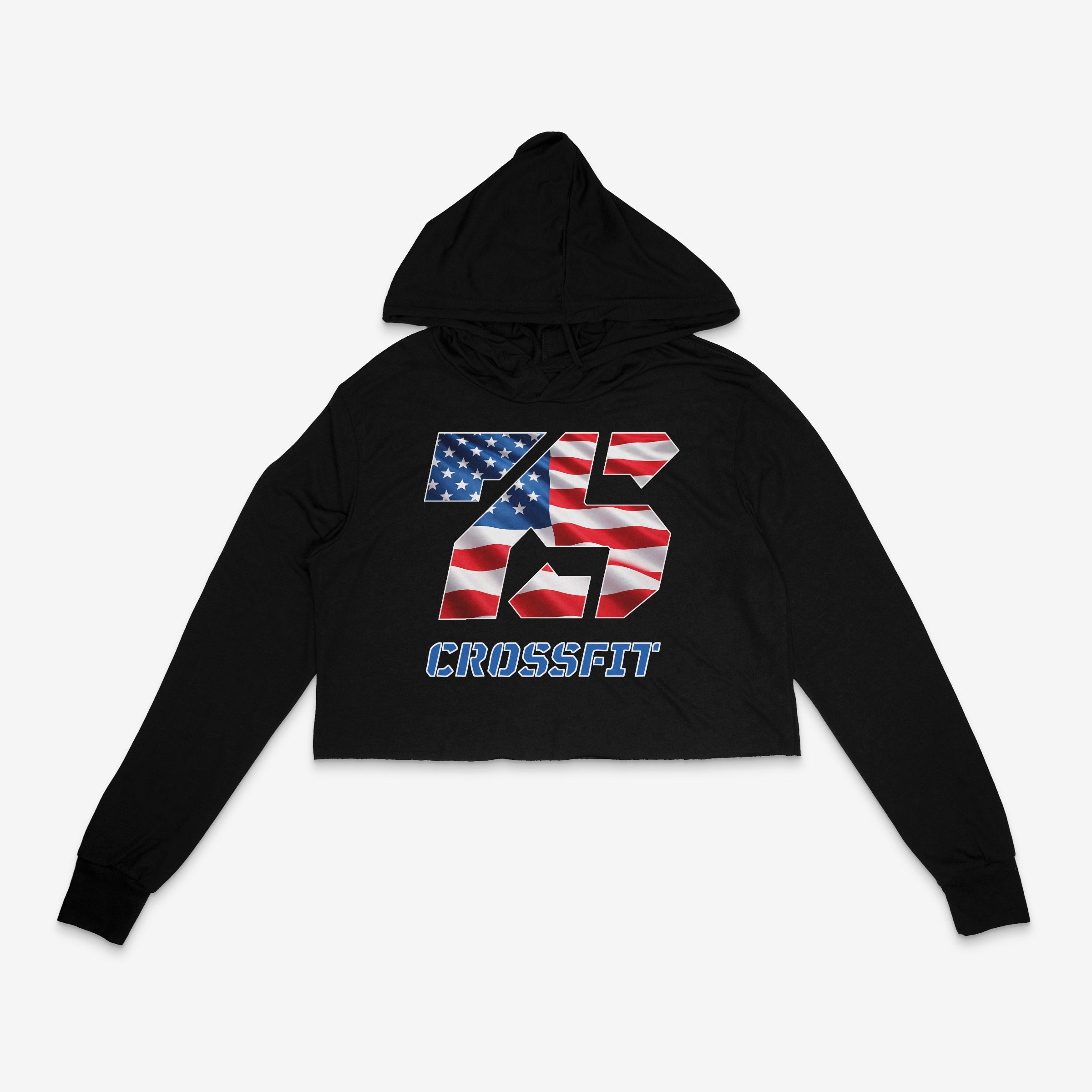 7SC Flag Hoodie Crop