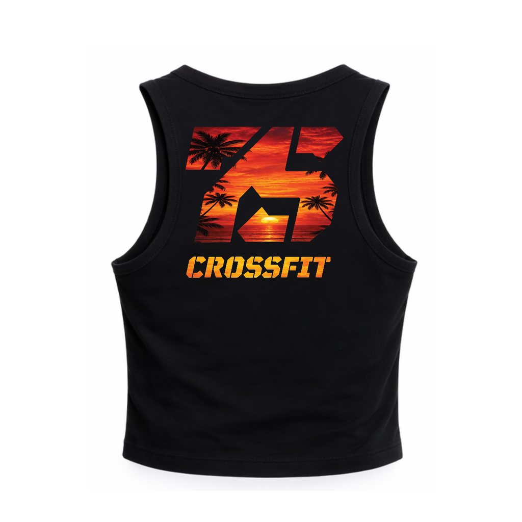 7SC Sunset NL Crop tank
