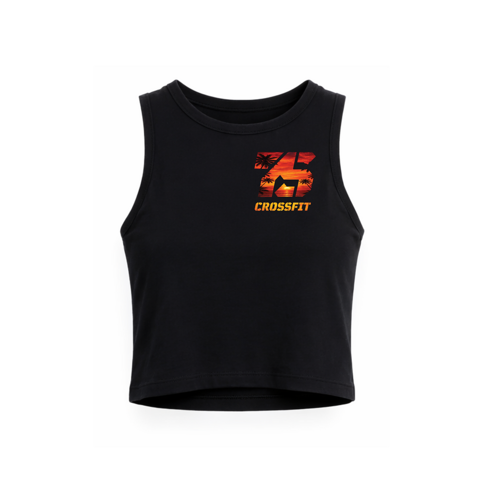 7SC Sunset NL Crop tank