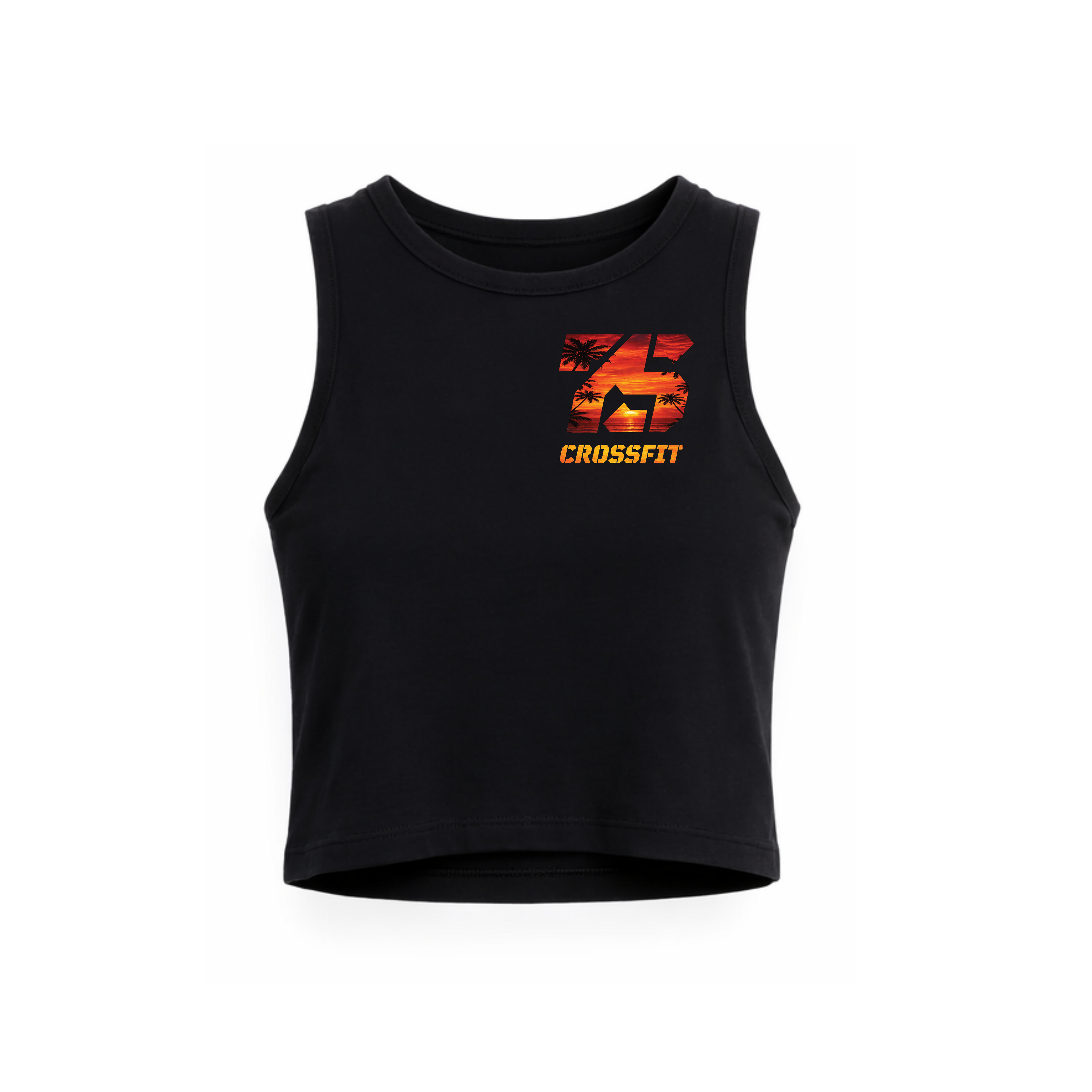 7SC Sunset NL Crop tank