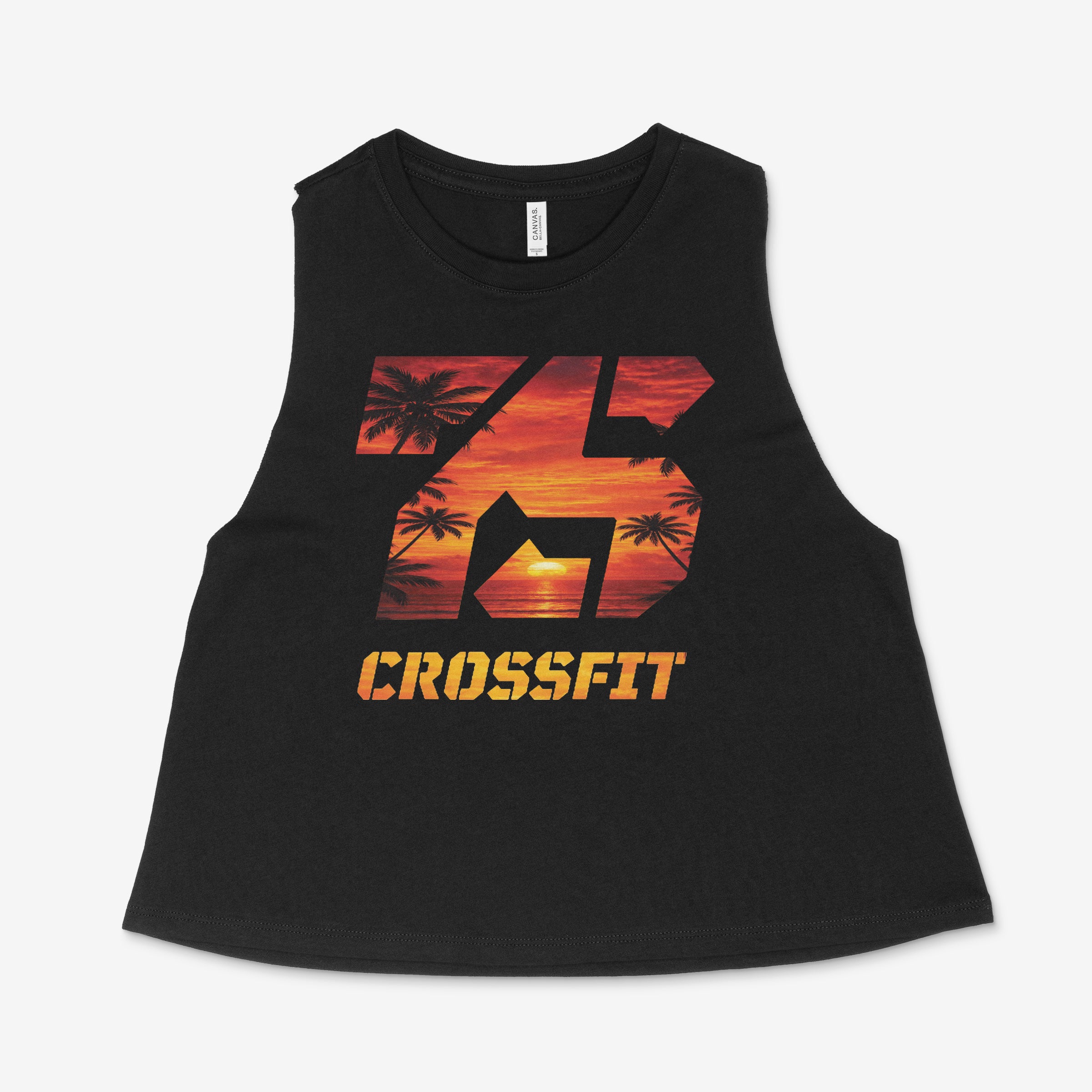 7SC Sunset Cropped Tank